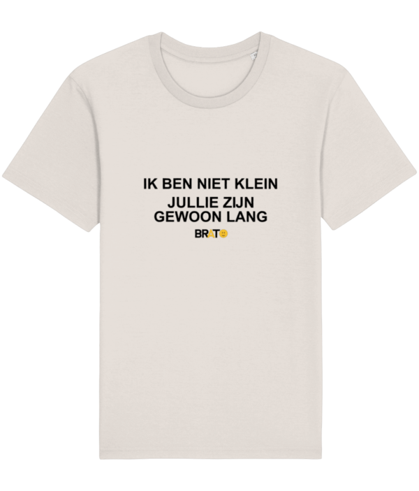 Ik ben niet klein jullie zijn gewoon lang (vintage wit-mannen) | Brato