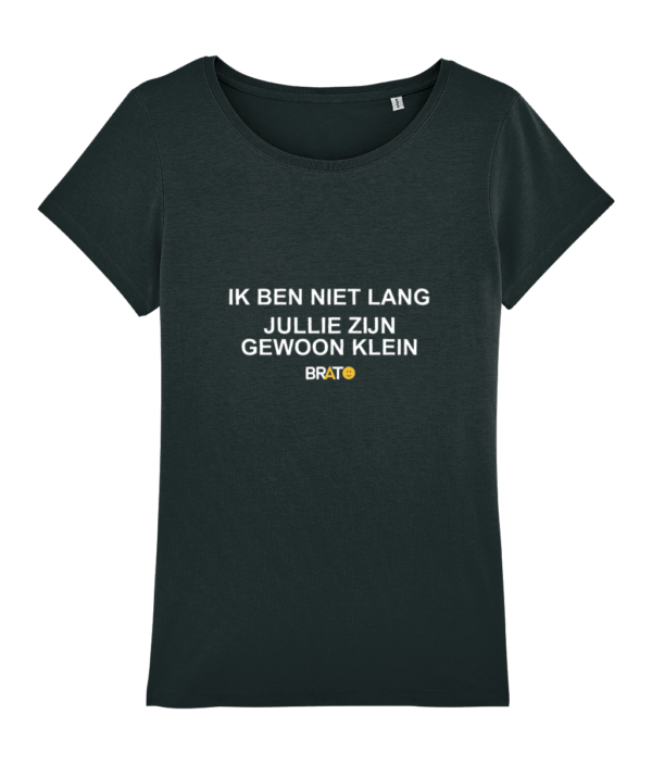 Ik ben niet lang jullie zijn gewoon klein (zwart-vrouwen) Brato