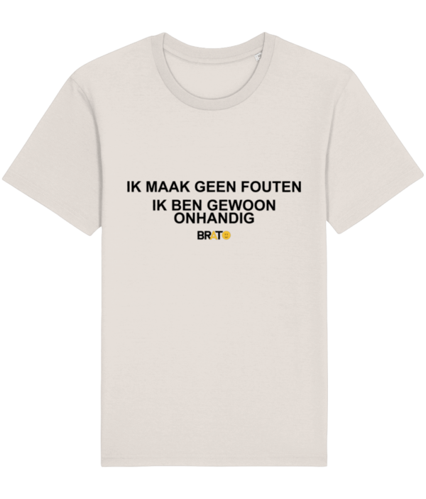 Ik maak geen fouten - ik ben gewoon onhandig (vintage wit-mannen) | Brato