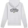 Ik ben niet linkshandigs of rechtshandig - maar onhandig - hoodie (wit) | Brato