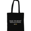 Deze tas bevat geen alcohol - zwart | Brato