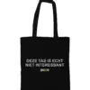 Deze tas is echt niet interessant - zwart | Brato