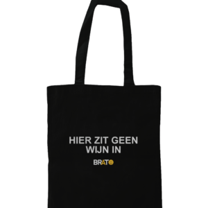 Hier zit geen wijn in - zwart | Brato