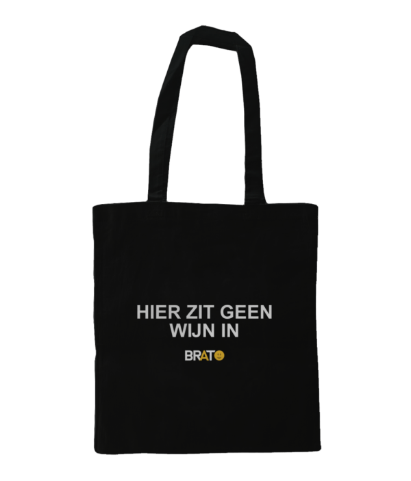 Hier zit geen wijn in - zwart | Brato