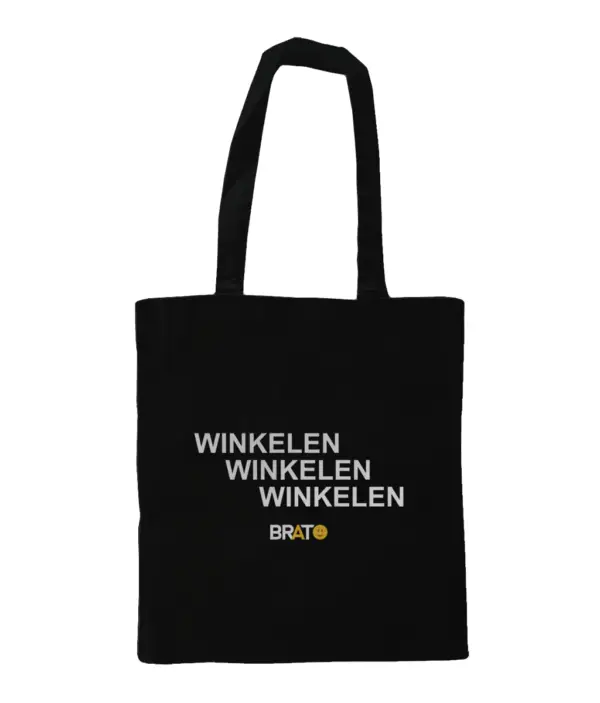 winkelen winkelen winkelen - zwart | Brato