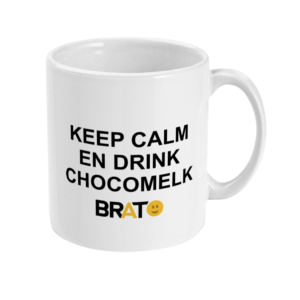 Keep calm en drink chocomelk | Mok