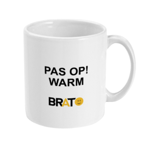 Pas op! Warm | Mok