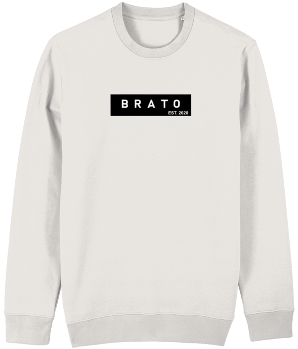 Sweater - B R A T O met achtergrond - vintage wit