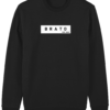 Sweater - B R A T O met achtergrond - zwart