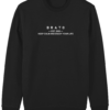 Sweater - Keep calm and enjoy your life - zwart