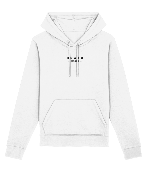 Hoodie - Brato est. 2020 - wit BRATO Est. 2020 | Duurzame Hoodie | 3 kleuren