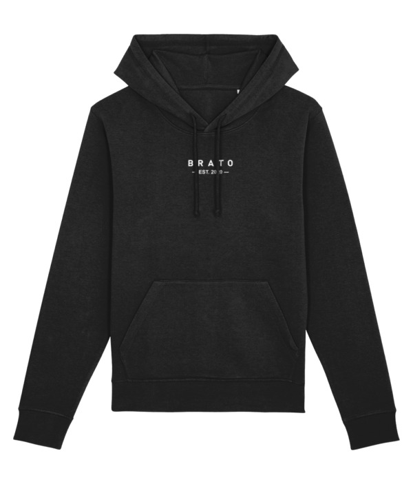 Hoodie - Brato est. 2020 - zwart BRATO Est. 2020 | Duurzame Hoodie | 3 kleuren