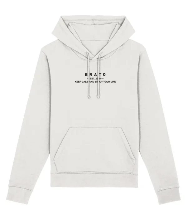 Hoodie - Keep calm and enjoy your life - vintage wit