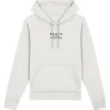duurzame Hoodie - Let's get positive - vintage wit