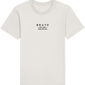 Mannen T-shirt - Veni vidi vici - vintage wit