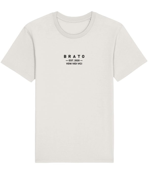 Mannen T-shirt - Veni vidi vici - vintage wit