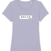 Vrouwen T-shirt - B R A T O met achtergrond - Lavender