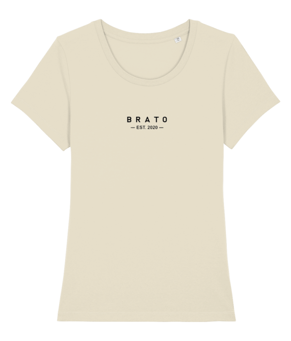 Vrouwen T-shirt - Brato est. 2020 - Naturel