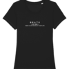 Vrouwen T-shirt - Keep calm and enjoy your life - Zwart