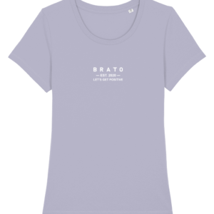 Vrouwen T-shirt - Let's get positive - Lavender
