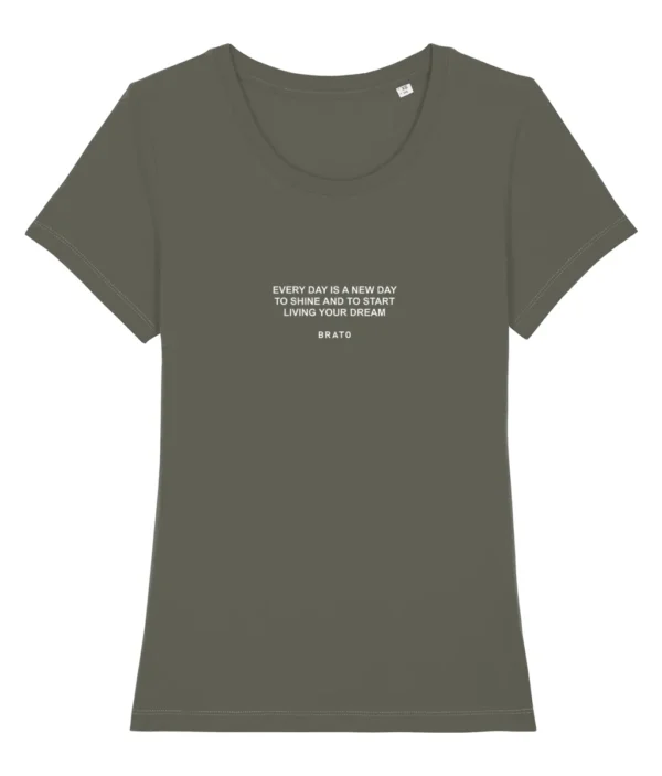Dames T-shirt - Every day - Kaki