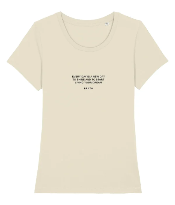 Dames T-shirt - Every day - Vintage wit