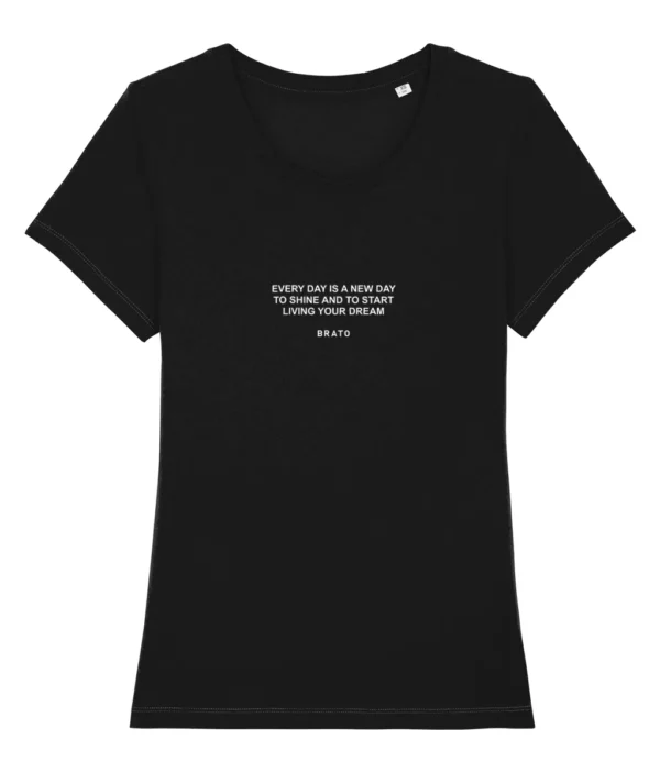 Dames T-shirt - Every day - Zwart