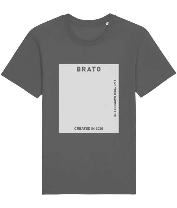 NIEUW: Live your happiest life | Duurzaam Heren T-shirt | 3 kleuren
